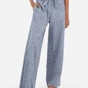 High waist linen pants Express